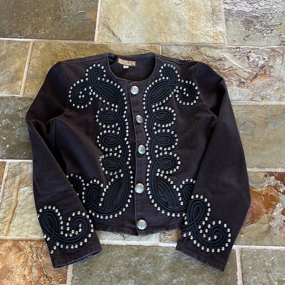 VINTAGE Double D Denim Studded Jacket